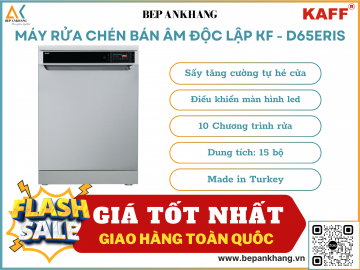 Máy rửa chén bán âm độc lập KAFF KF - D65ERIS - Made in Turkey